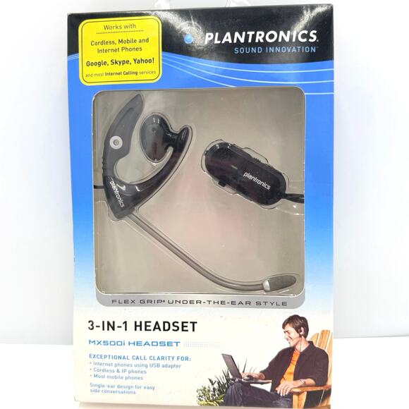 Plantronics MX500i 3-in-1 Headset USB Adapter Connects to Mobile NEW - Picture 1 of 6